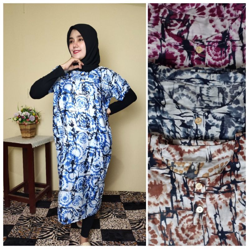 Daster Bali/Baju Tidur/Dress Bali/Daster Viral Ruffle/Daster Pekalongan/Piyama