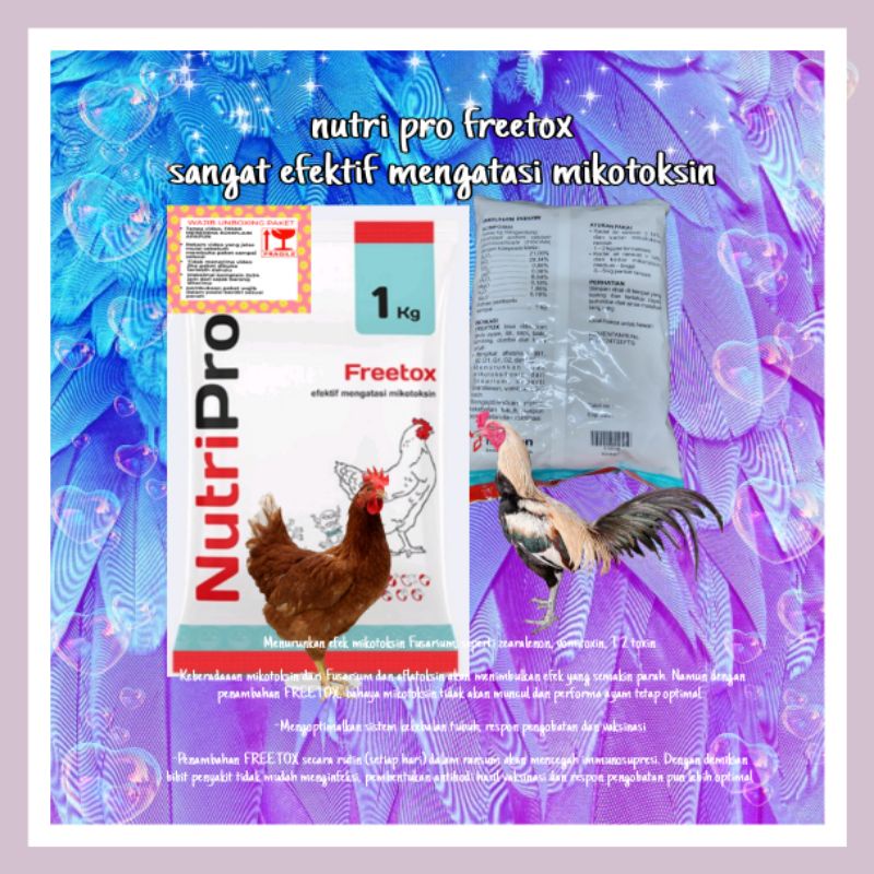 nutripro freetox 1kg pakan efektif mengatasi mikotoksin cegah jamur pada ayam sapi hewan ternak lain ori by medion