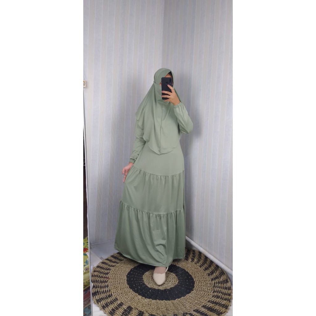 GAMIS SET SYARI JERSEY rempel SET LISTIANI