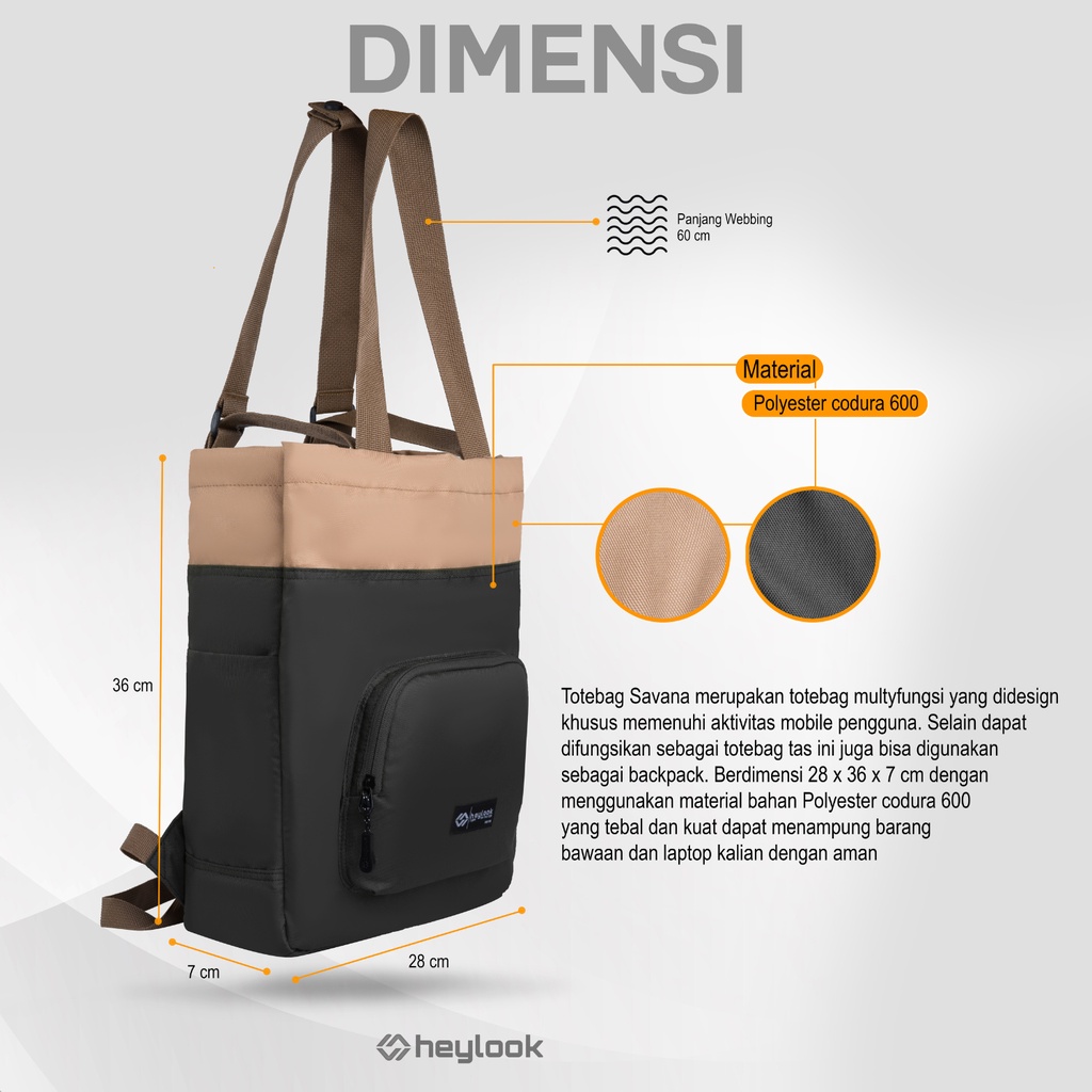 Tas Totebag Laptop Multfungsi Tas Tote Bag Jinjing Selempang Bahu Ransel Gendong Tas Laptop Kekinian Branded Premium UHD11