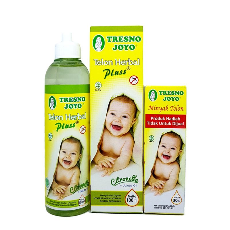 Tresno Joyo Minyak Telon Herbal Plus Citronella 100 ml Free 30 ml