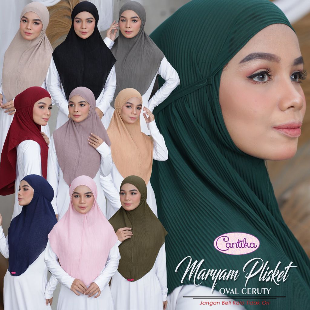 Jilbab Instan Maryam Plisket Tali Ceruti Ori Cantika-2