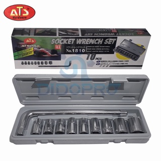 ATS Kunci Sok 10 Pcs / Kunci Sock Set 10 Pcs / Socket Wrench Set 10 Pcs ORIGINAL