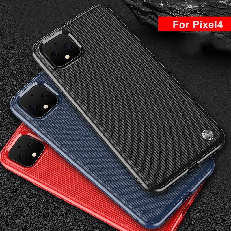 Soft Case Cover Silikon TPU Anti Jatuh Motif Garis untuk Google Pixel 4 3 3A XL