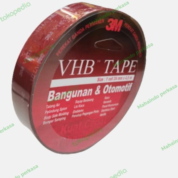 

▲ Double tape 3M Original VHB 4900 / Perekat emblem mobil - 12mm x 4,5mtr ⅍