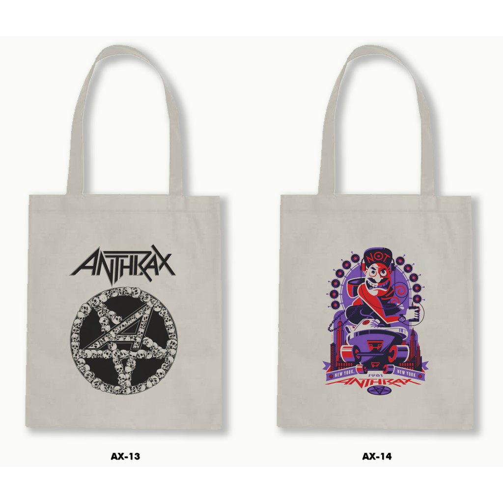 TOTE BAG BLACU - ANTHRAX .01