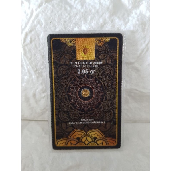 Mini Gold | Koin Emas Logam Mulia 24K 0,05gram - Emas Mini
