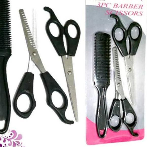 DISKON Gunting Cukur Set 3 // Gunting Rambut Set