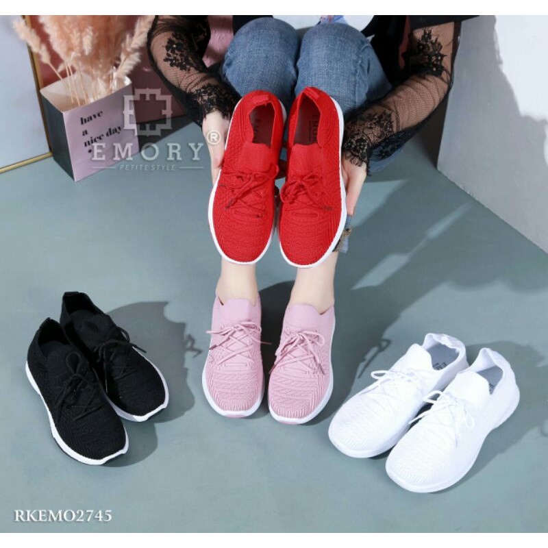 Sepatu Emory Flyknit Sneakers  RKEMO2745 original brand import batam