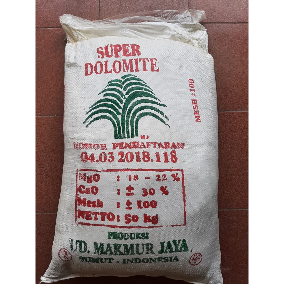 Kapur Dolomit 50kg/Dolomite/kapur pertanian alas reptile