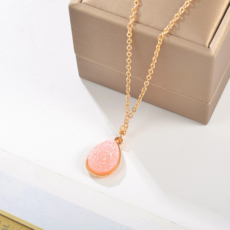 Kalung Necklace Women Korea Simple Water Drop Pendant Fashion Kalung Cluster Manis