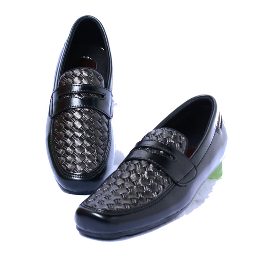 LOAFERS PRIA BIG SIZE 38-47 Sepatu Slip on Black Casual Formal Cowok Keren Bagus Loafer Black Ori