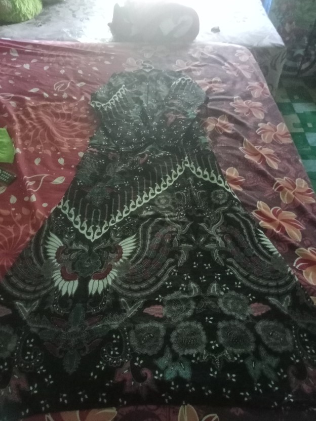 Ms Gamis Batik Sriwedari Maxi Bumil/busui Katun Sogan Allsize Dan Jumbo