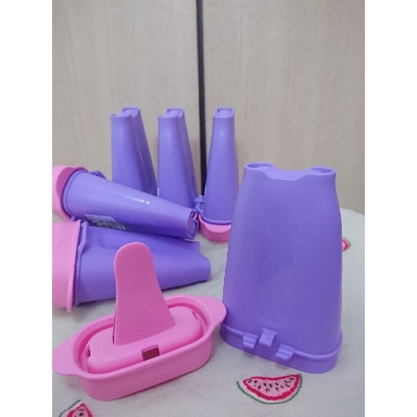 Ice Tups Tupperware (Dapat 6 pcs) / Cetakan Ice Cream/ Lolly Set