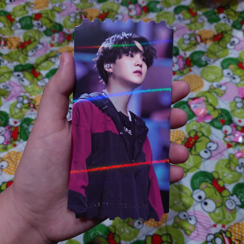 BTS Tihol Ticket Hologram SUGA Yoongi DVD MOTS