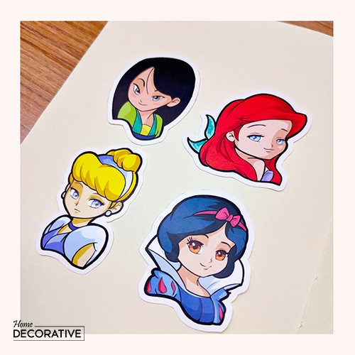 Sticker Deco Disney Princess (Fan Art)