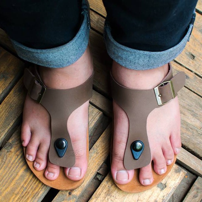 ENZO |ManNeedMe x Zapato| KULIT ASLI ORIGINAL Sandal Jepit Pria Casual