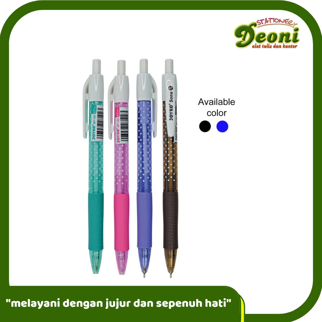 

JOYKO BP-183 Ball Pen / Pulpen / Pena / Sona 0.7 mm