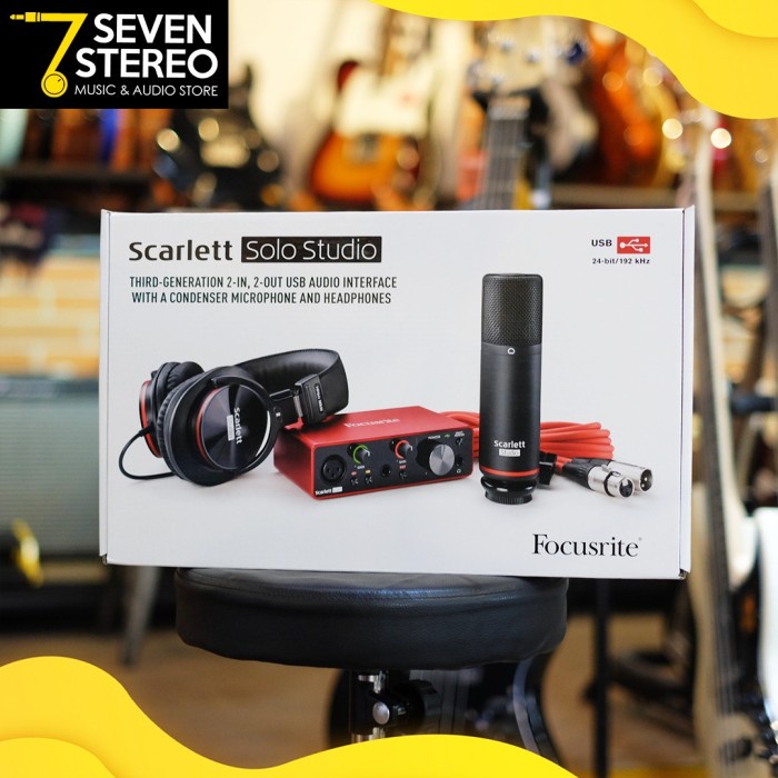 {suhadistore} Focusrite Scarlett Solo Studio Pack 2nd Generation Murah
