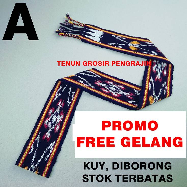 Ikat Kepala Tenun Etnik Motif Dayak Kalimantan Toraja Bali Sumba Papua Lombok Kain PROMO TERMURAH-A-(Lombok)