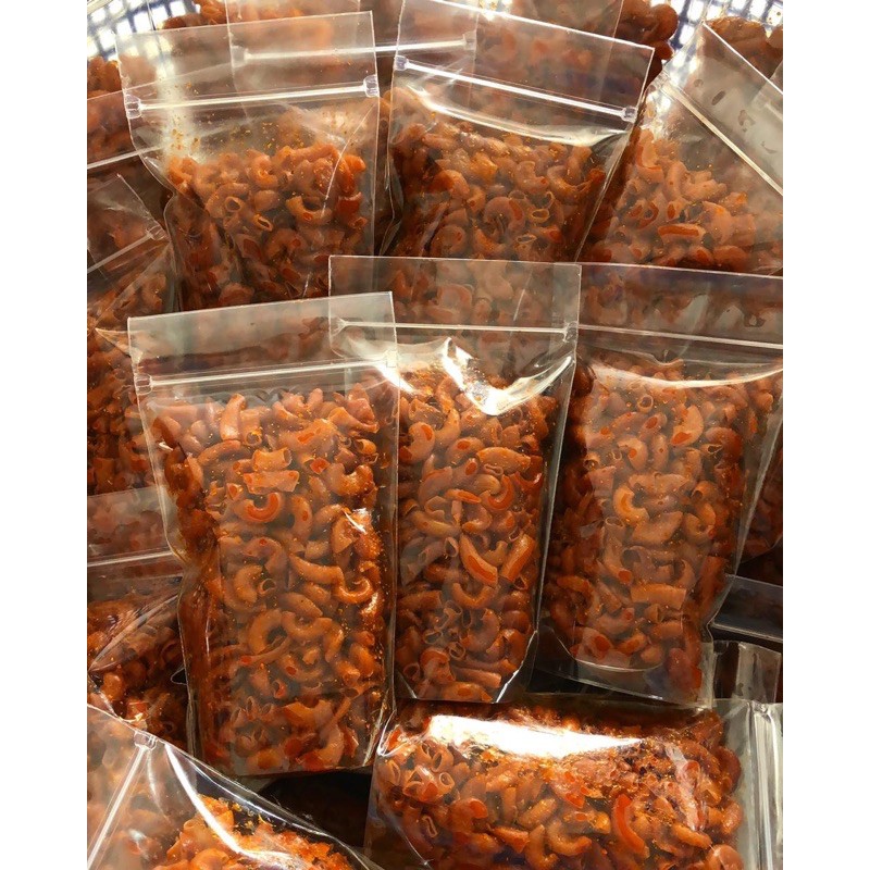 

Makaroni 100 gram( pedas minyak,pedas daun jeruk,original(asin)