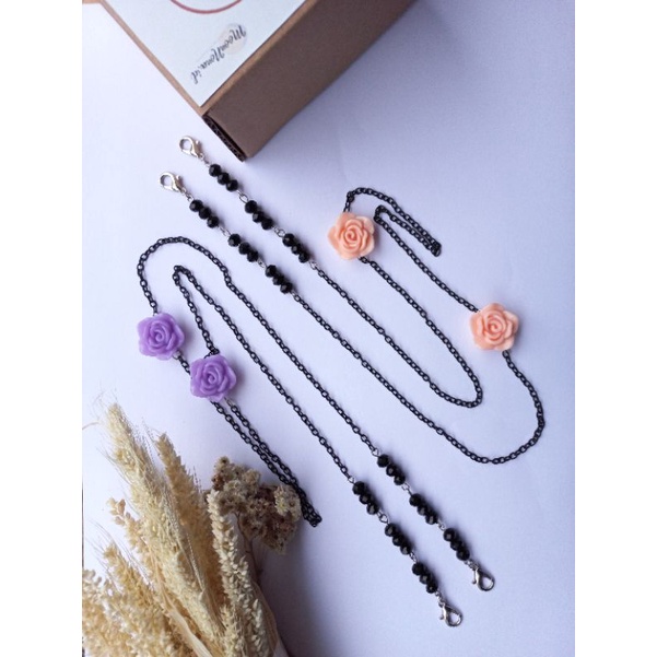 Strap Mask 2 in 1/ Strap Mask Rantai/ Strap Mask Fallin/ Strap Mask Cantol/ Strap Mask Bunga