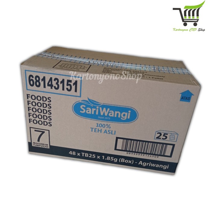 

(BISA COD) Teh Celup Sariwangi Kotak isi 25 Kantong Per Dus isi 48 Kotak