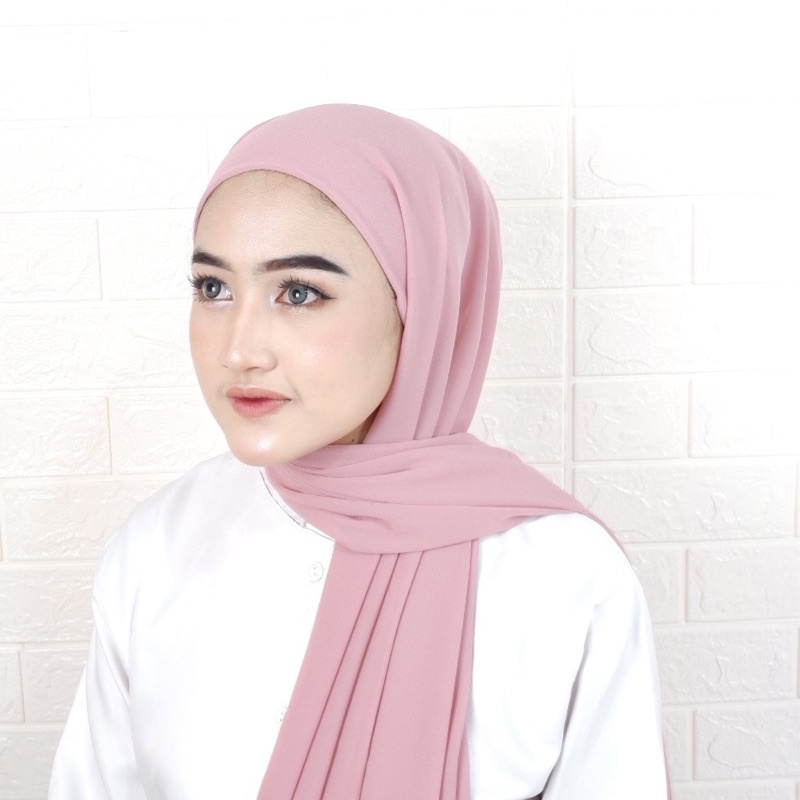 HIJAB JILBAB KERUDUNG PASHMINA INNER INSTAN