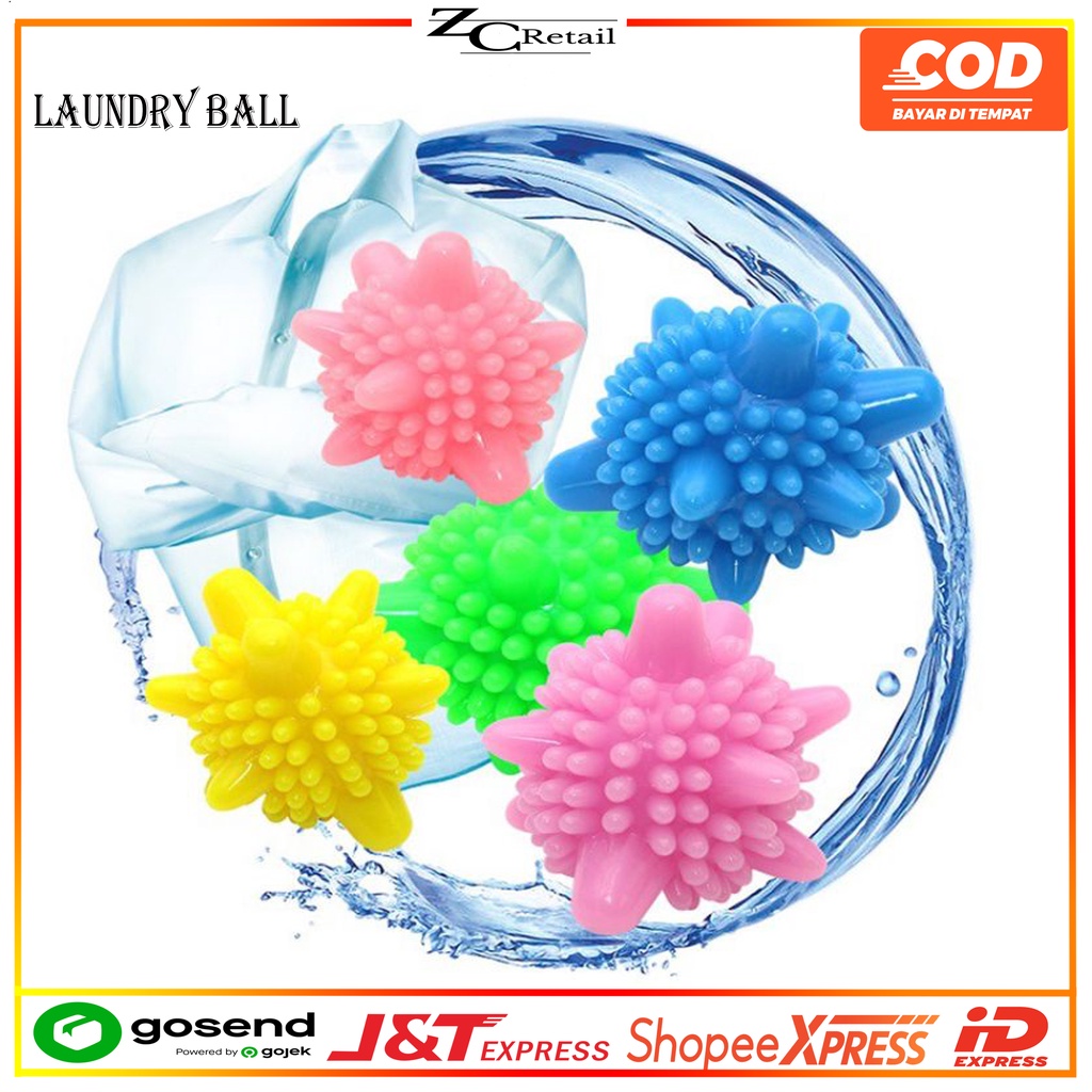 BALL BOLA MAGIC LAUNDRY KARET MESIN CUCI ALAT PEMBERSIH PAKAIAN KAIN