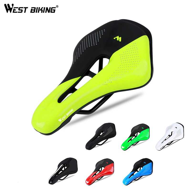 WEST BIKING Sadel Sepeda Breathable Wear Resistant PU Leather YP08011