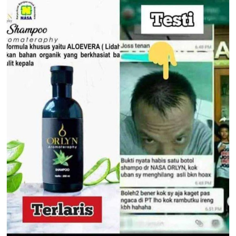 ORLYN SHAMPO NASA