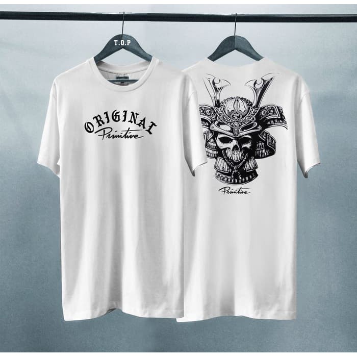 AntiMahalMahalShop | Kaos Murah Original Primitive  Baju Kaos Distro Pria Dan Wanita Putih