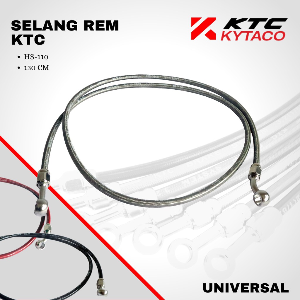 Selang slang rem 130 cm HS-110 KTC KYTACO KLX DEPAN