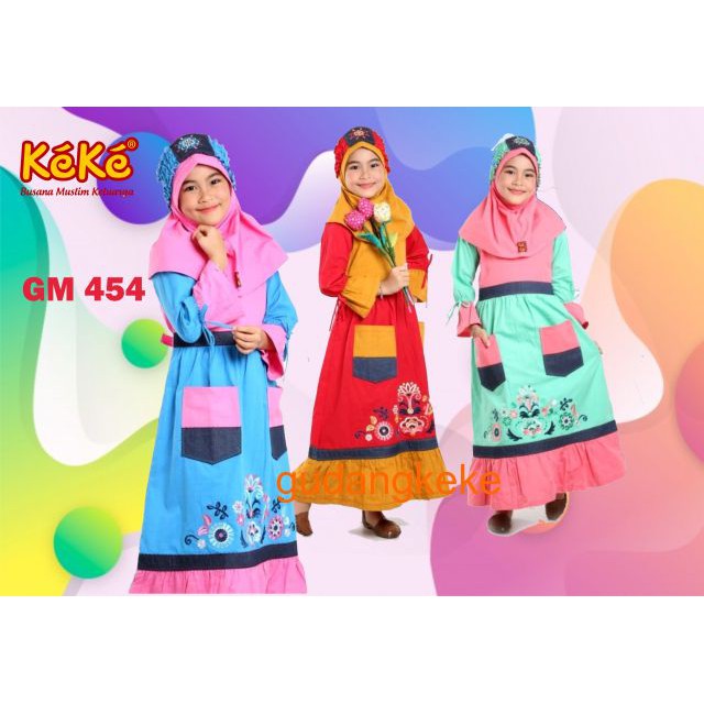 KEKE GM 454 GAMIS ANAK PEREMPUAN KEKE BUSANA MUSLIM