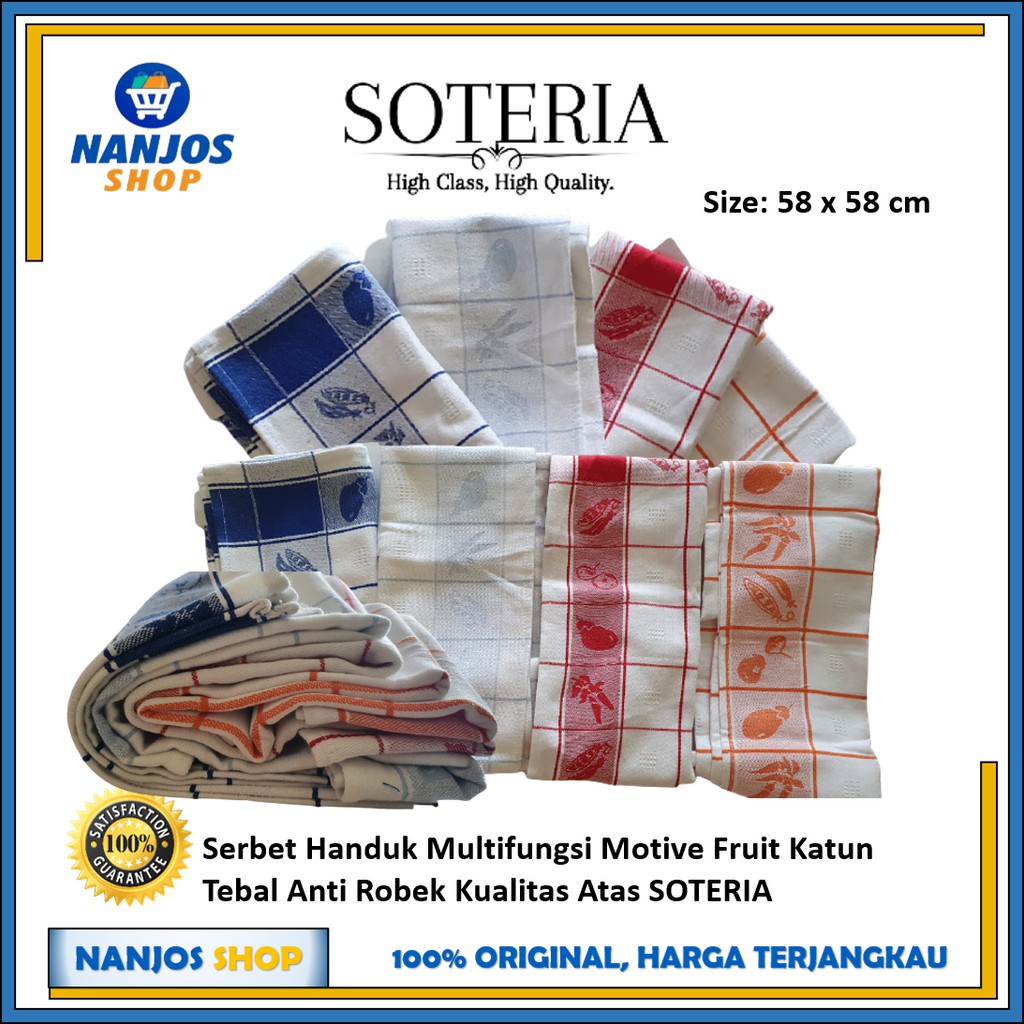 Kain Lap murah / Kain Lap / Lap piring / Lap / Serbet Piring / Serbet / Serbet 30082 SOTERIA