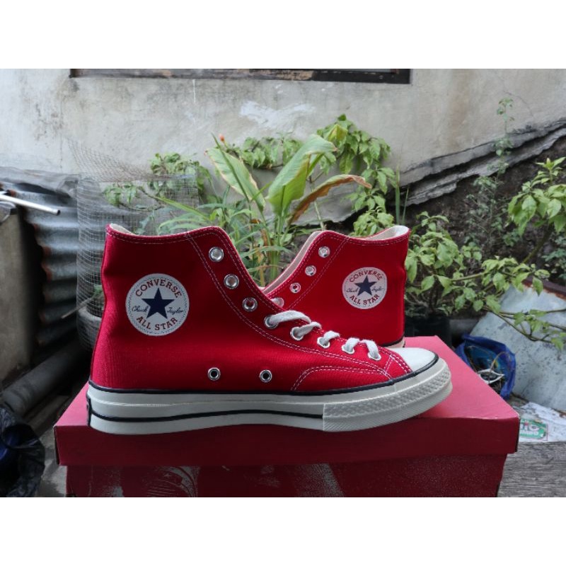 Sepatu Converse Original CTAS 70s Hi Red  Non Egret 143291C