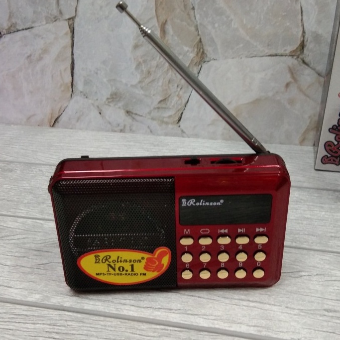 COD Speaker Radio Portable / Radio Mini Senter ROLINSON RL-4013//Speaker Radio FM, USB, TF Card MP3 Player Rolinson RL-4013