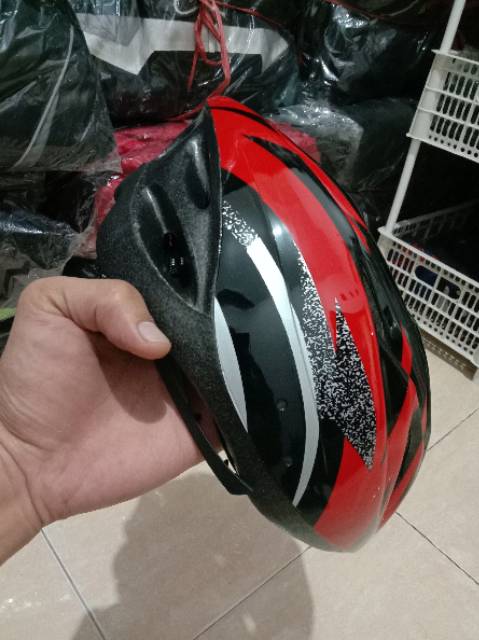 HELM SEPEDA HELMET FOAM PVC SHELL