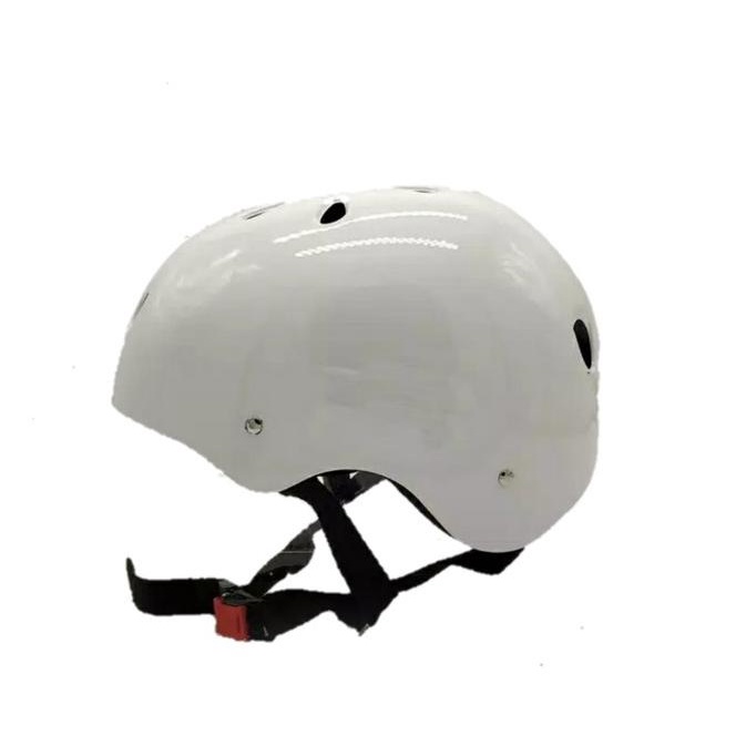 BEST HELM SEPEDA CLIMBING RAFTING SKATE POLOS MURAH - Putih