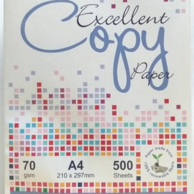 

Kertas exellent copy A4 70gr/ exellent copy paper A4 70gr