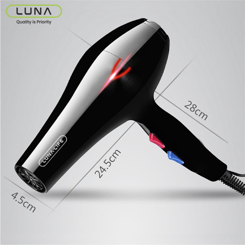 Lunalife Hair Dryer 850W Pengering Rambut Termurah Daya tinggi Garansi 3 Tahun Official