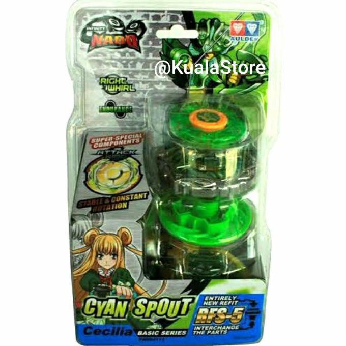 PROMO TERMURAH Gasing Beyblade Auldey Infinity Nado Besi - Gangsing Bayblade Burst - Cyan Spout