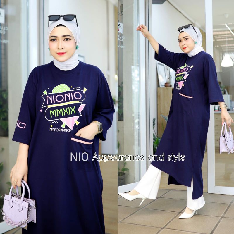 long tunik oversize nio performance