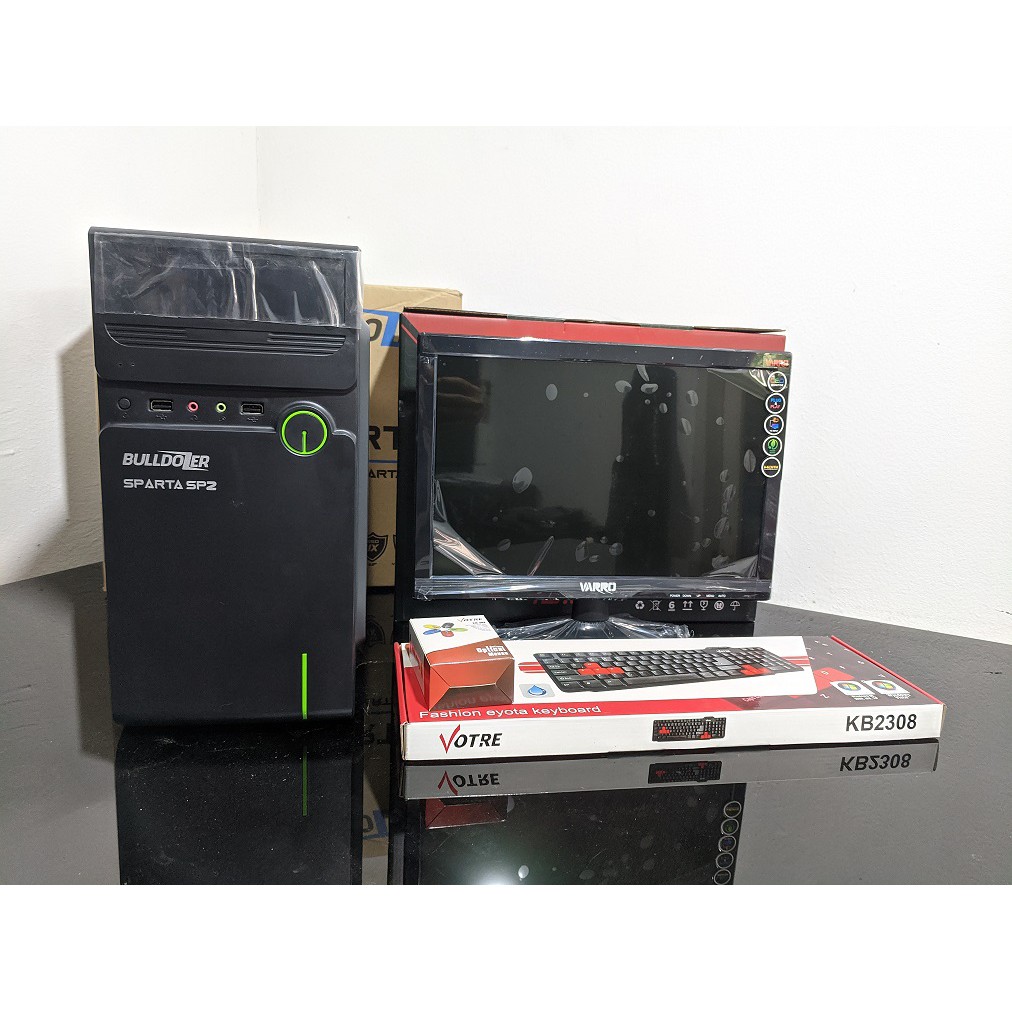 FULLSET PC RAKITAN AMD A4 3300 / RAM 4GB DDR3 LENGKAP