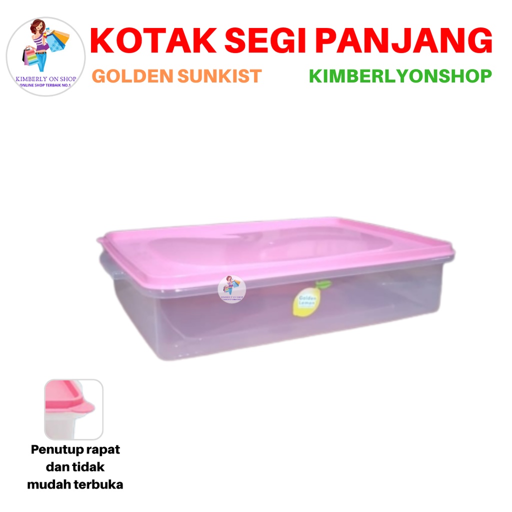 Kotak Segi Panjang Food Storage Sealware Golden Sunkist