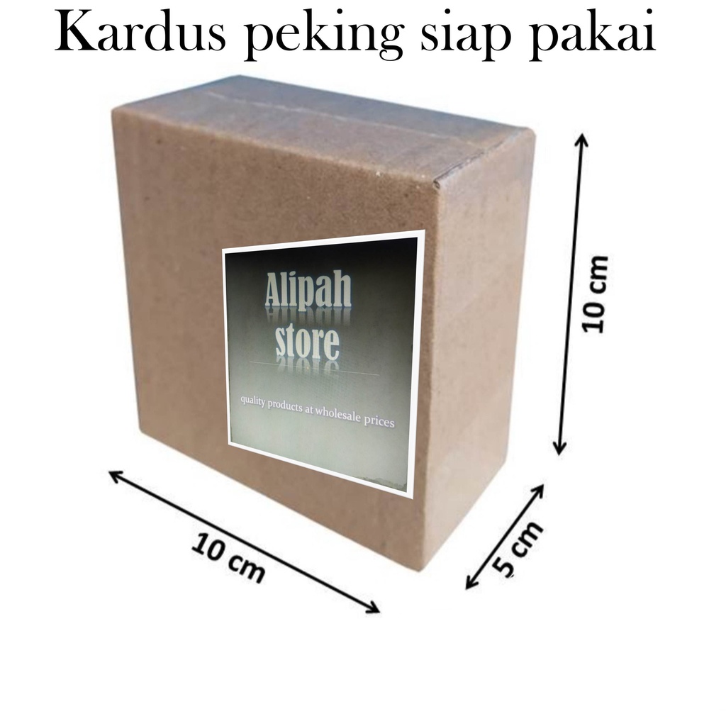 

Kardus Packing-Box Uk.10cmx5cmx10cm Luar Polos