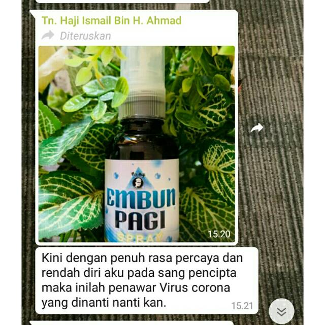 Embun pagi spray