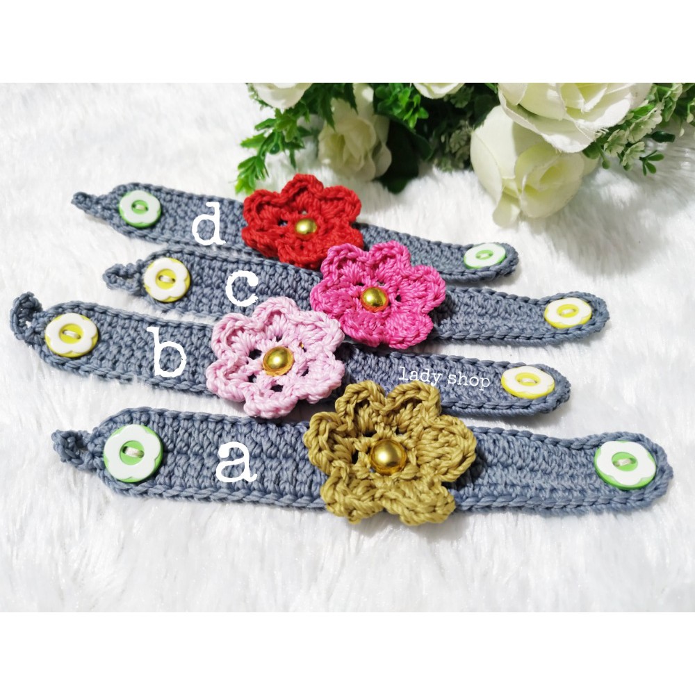 Konektor Masker Hijab Rajut - Tali Pengait Masker Earloop 2in1 Bisa Dijadikan Gelang