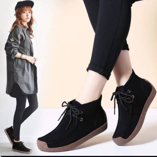 GABY Sepatu Boots Wanita Tali RT 03