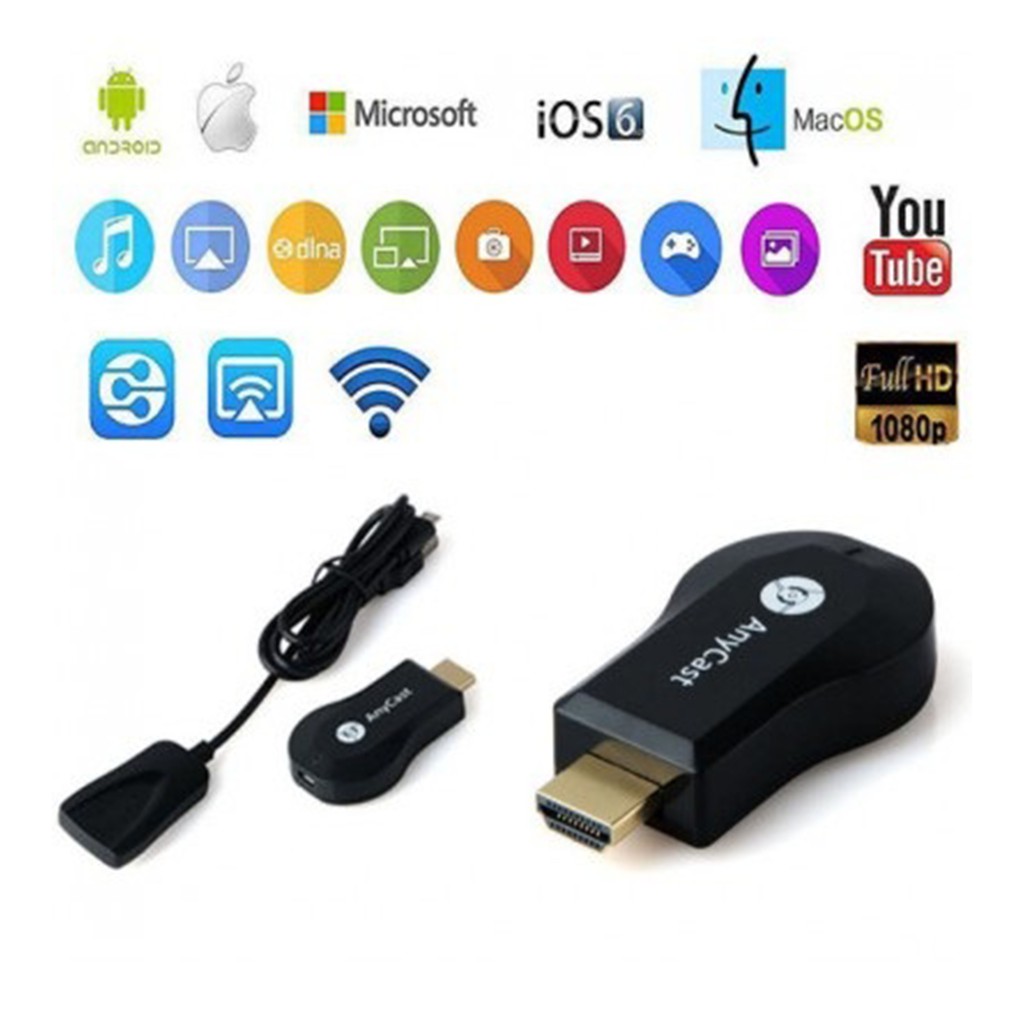 ORIGINAL ANYCAST HDMI DONGLE AIRPLAY MIRACAST WIFI DISPLAY RECEIVER TV M2 / M2 PLUS